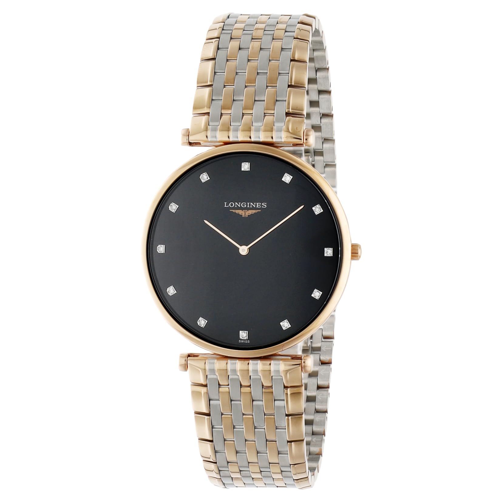 

Годинник LA GRANDE CLASSIQUE Кварцовий 3 ATM водонепроникний Сапфірове скло Чорний циферблат Нержавіюча сталь Срібло x Золото [Longines] Чоловічий L4.766.1.57.7 [Артикул] чорний