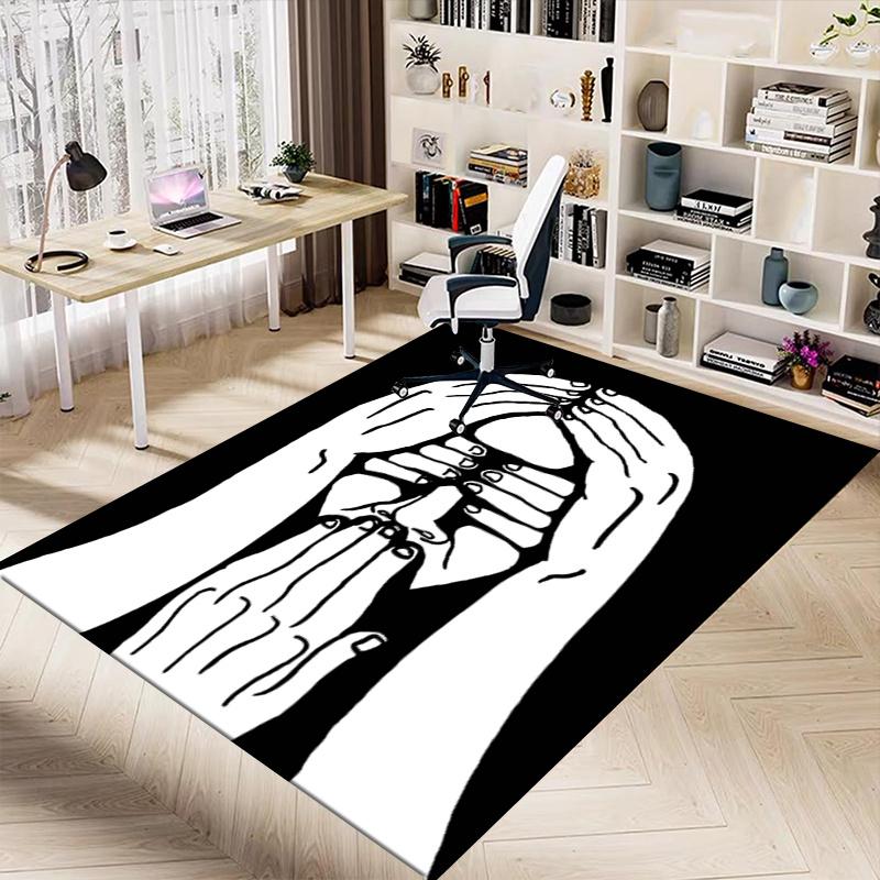 1pc Prayer Hands Area Rug Soft Flannel Floor Mat for Living Room, Bedroom and Carpet, Sofa Coffee Table Floor Mat, Decorative Rug q21