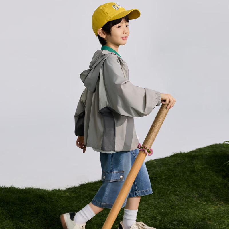 GAP Boys' Sun-Protective Water-Repellent Hooded Jacket