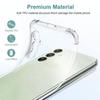 Coque pour Samsung Galaxy A14 - BOOLING - 4 Coins Renforcés - 2 Verres Trempés - Silicone Transparent