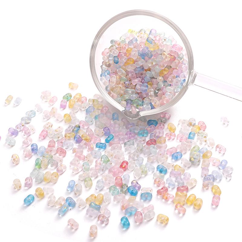 220Pcs Acrylic Peanut Beads For DIY Necklace Bracelet Earrings Jewelry Making Craft Accessories