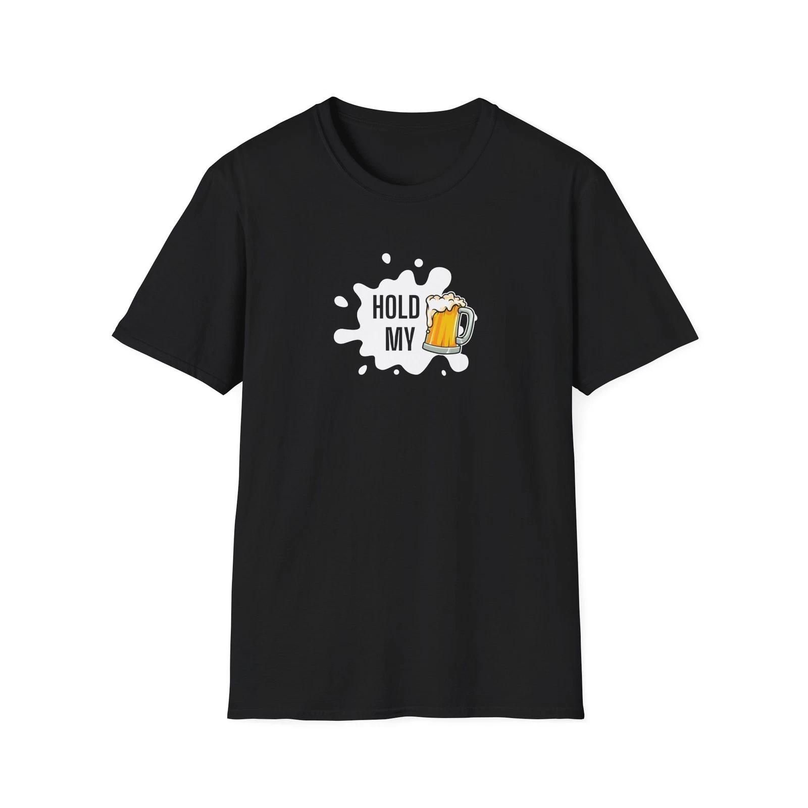 Hold My Beer Unisex T-Shirt - Funny Gift for Friends, Party Tee, College XL