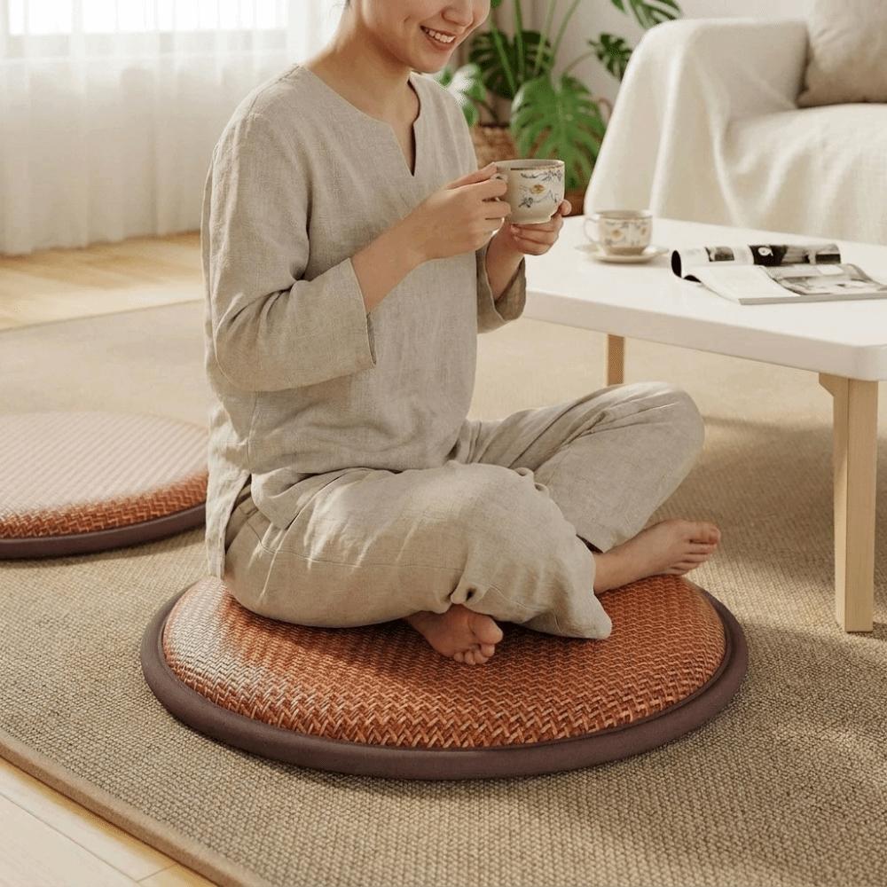 Round Cooling Seat Cushion Thick Meditation Cushion Cat Nest Mat Tatami Mat Office