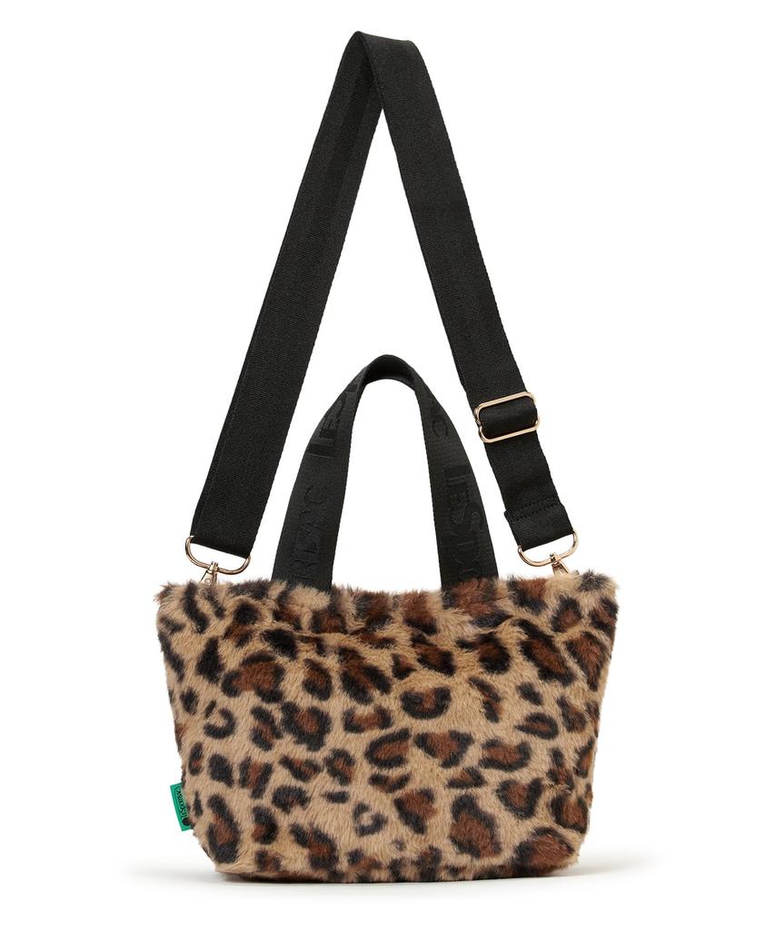 FUR Fluffy Fur E/W TOTE/3029/Leopard