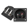2 Pcs Speakers Terminal Box Push Spring Type 2 Binding Post Cable Connector Acoustic Components