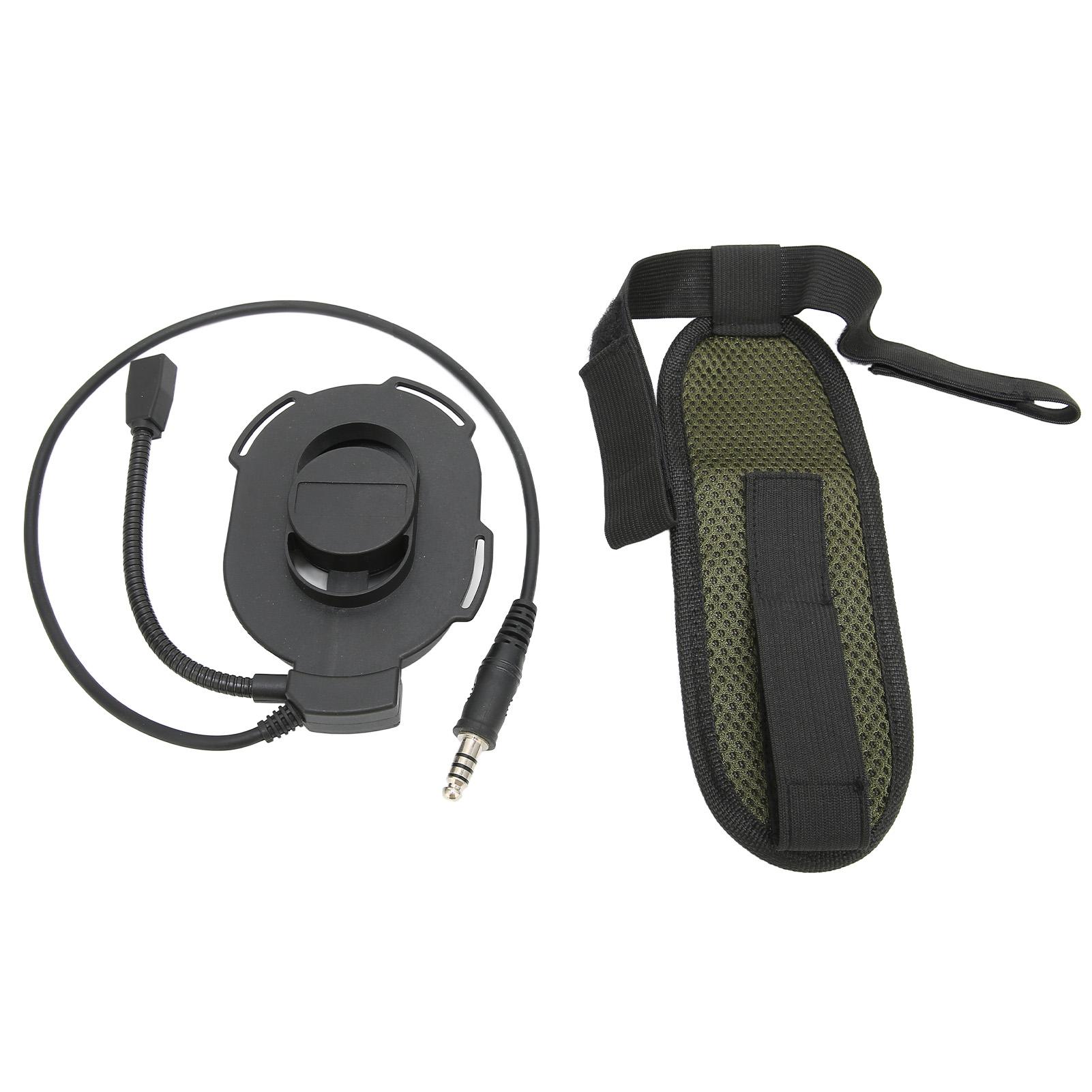 

Мотоциклетная односторонняя гарнитура U94 PTT военная сверхпрочная гарнитура для Hytera PD‑780 PD‑785 PD‑788 чёрный