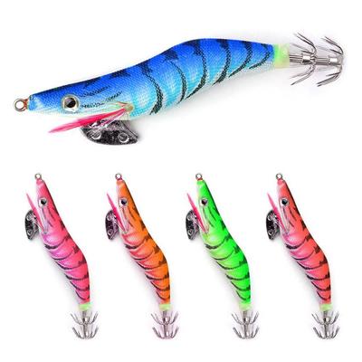 Simulated Sea Fishing Luminous Wood Shrimp Lure: 2.0#, 2.5#, 3.0# Plastic Bionic Fish Bait Tackle