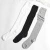 1 Paar Stiefelsocken Herbst/Winter Unifarben Oberschenkelhoch Spitze Niedlich Lolita Warme Strümpfe Sexy Schwarz Weiß Lange Beinsocken für Damen