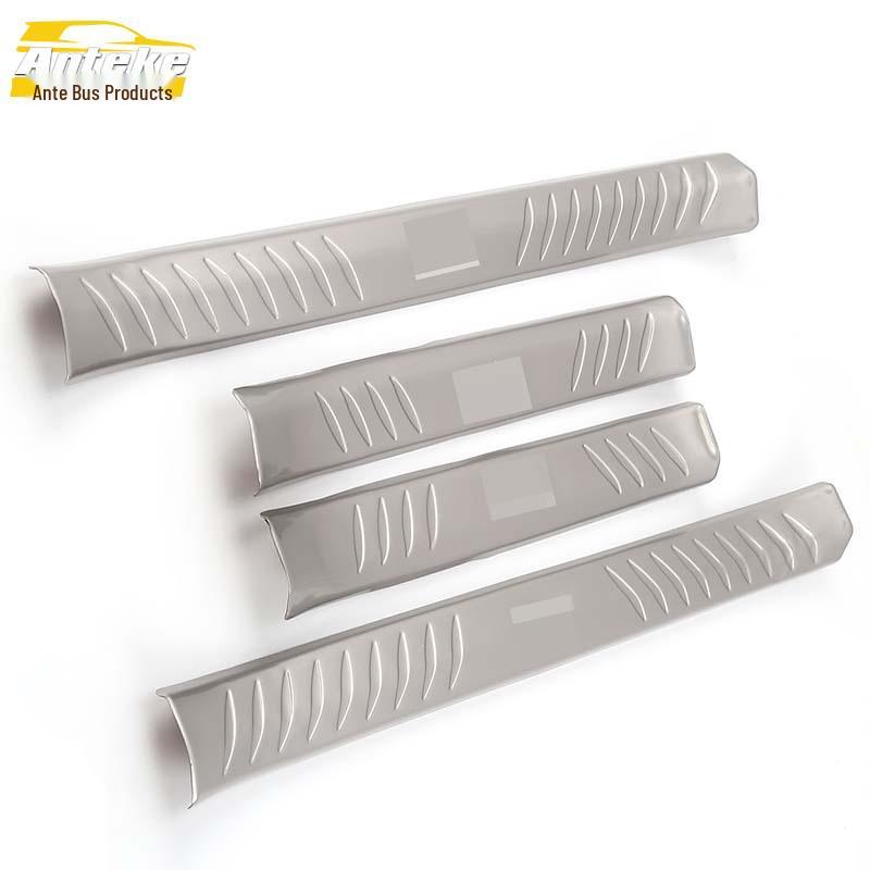 Qin Stainless Steel Welcome Pedal Decorative Stickers - Anti-Scratch Car Exterior Trim
