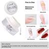 5 IN 1 Nail Glue Gel Portable Mini Size Multi-functional Rhinestone Adhesive Reinforcement Gel for Outdoor Nail Repair