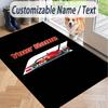 Custom Text Printed Rug F1 Non Slip Floor Carpet For Home Room Decor