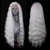 AIMEYA Platynowe Peruki dla Kobiet Mieszanka Blond Syntetyczna Peruka z Koronkowym Przodem Czarna Długa Naturalna Fala Syntetyczne Włosy Peruka do Codziennego Użytku Cosplay