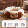 L-shaped Cooling Quilted Dog and Cat Mat with Backrest for All Seasons