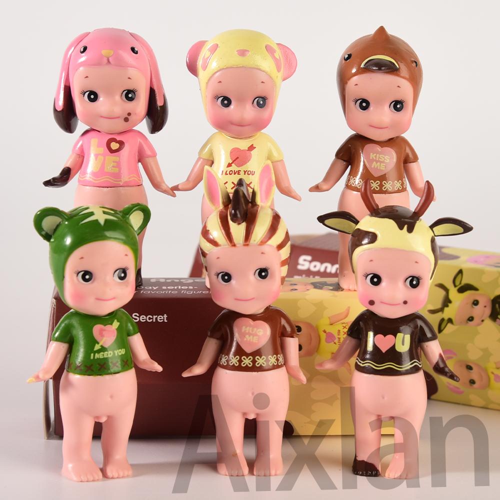 Cute Kewpie Doll Valentine's Day Limited Edition Sonny Angel Animal Action Figure Toys Fox Dog Mouse Limited 1 PCS 8 CM