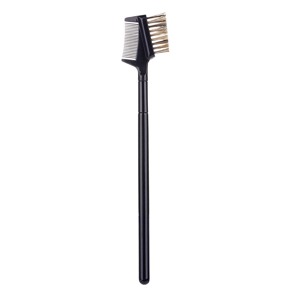 Ran Cai Dual-Use Eyelash & Eyebrow Brush with Wooden Handle - Portable Hot-Selling Makeup Tool
