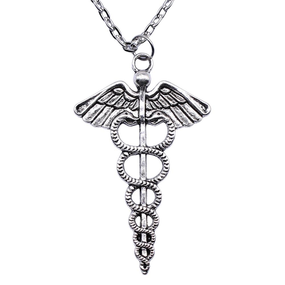 Snake Charm Necklace Dragon Minimalist Serpent Pendant For Women Grunge Aesthetic Jewelry 43cm Chain