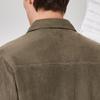 JOW Men's Suede-Effect Multi-Pocket Jacket