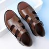  Summer Men Cozy Hollow Non-slip Soft Cool Lighted Breathable All-match Classic Wearable Fashion Casual Leather Sandals