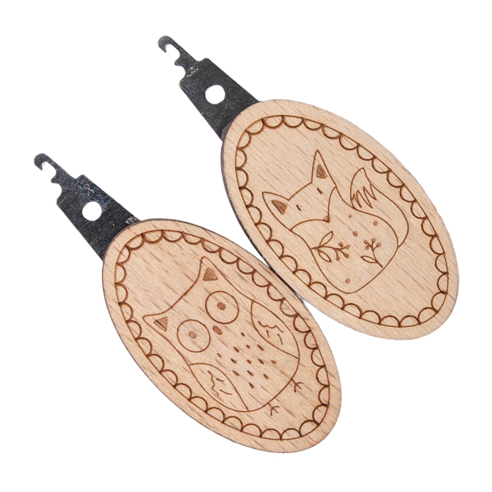 

2 шт. Нитевдеватель деревянный для вышивания, инструмент для вдевания нитки в иглу для вязания, швейный инструмент, швейные принадлежности 3