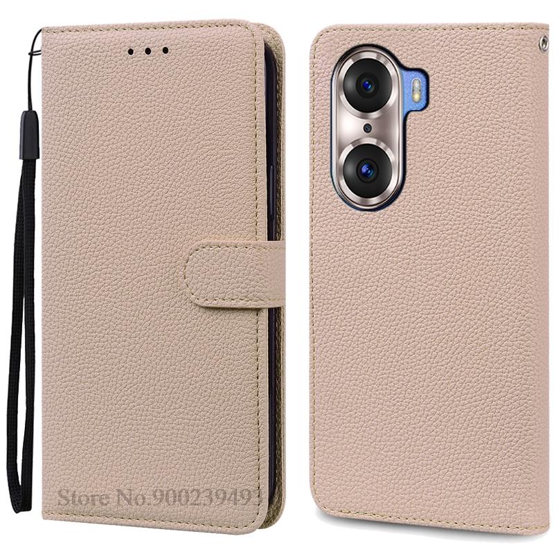 For Honor 60 Pro Case Honor 60 Case Silicone Soft Leather Flip Case For Honor 60 Pro Wallet Cover Phone Fundas Coque