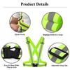 High Elasticity Reflective Safety Vests Lightweight Adjustable Elastic Vest Jacket Strips For Traffic Control Running Riding