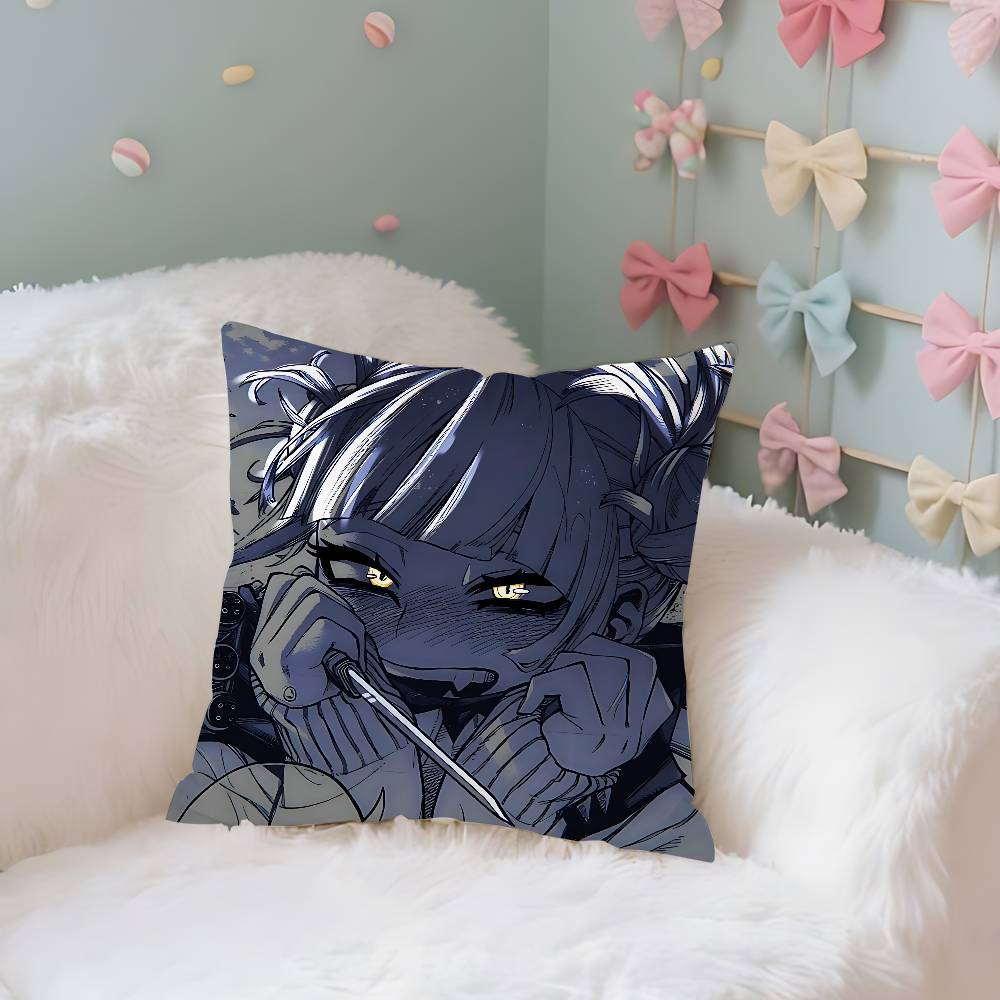 Anime Cute TtogahimikoS Throw Pillow Covers Pattern Cushion Cover Suitable For Sofa Bedroom Car Pillow Cover