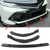 3Pcs Front Bumper Lip Chin Body Kit Splitter Deflector Fit for Camry SE XSE 2018‑2020Glossy Black