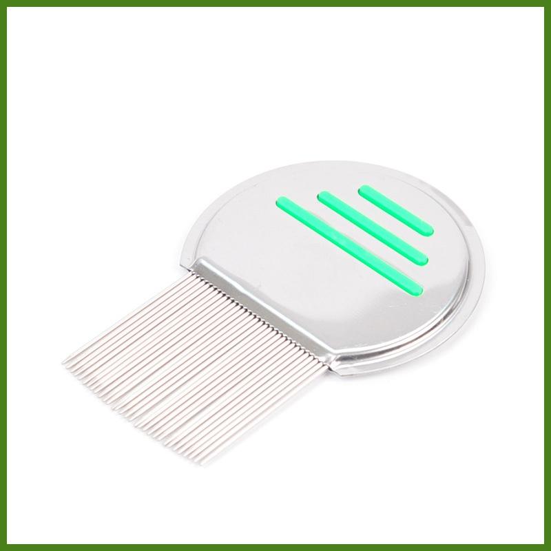 

Dense Lice Comb, Ultra Fine Teeth Powerful Head Lice Remover, For Pets & Children Hair Grooming, Durable Hair Care Cleaning Tool зелёный