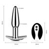 10 Mode Vibration Remote Control Metal Butt Plug Female Clitoris Stimulator Male Prostate Massager Outdoor APP Control Butt Plug