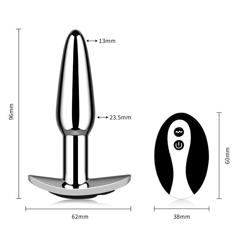 10 Mode Vibration Remote Control Metal Butt Plug Female Clitoris Stimulator Male Prostate Massager Outdoor APP Control Butt Plug