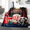 Movie Time Cinema Night Entertainment Blanketcustomize Your Name Lightweight Comfortable And Stylish Blanket For Travel Bed Home Chair Office Sofa And