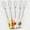 Chic New Handle Whisk Stainless Steel Kitchen Mixer Spherical Wire Egg Beater