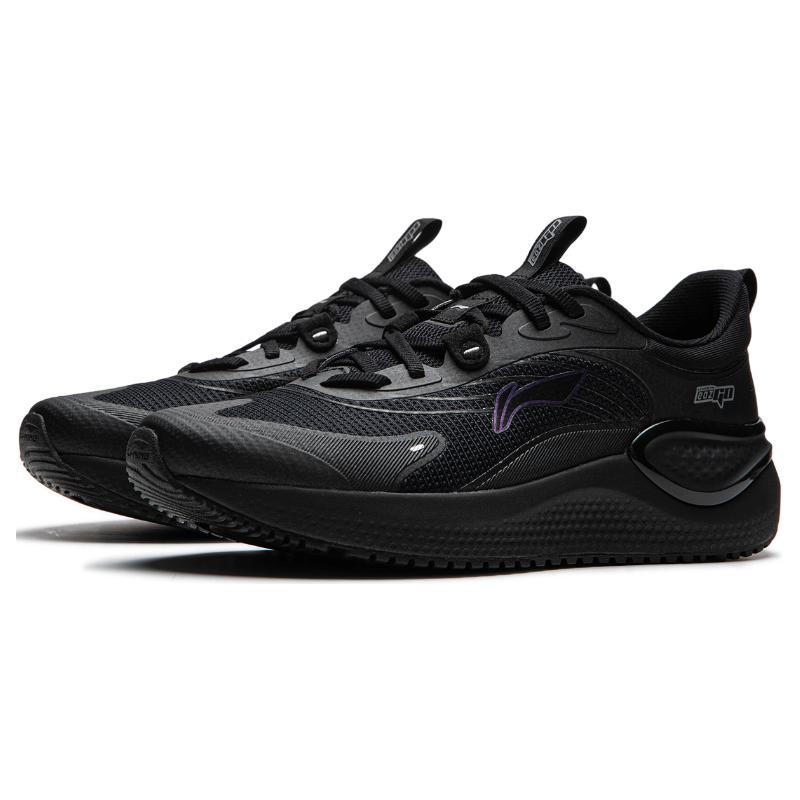 Li Ning Eazgo V2 Cushioning, Wear Resistant Low Top Running Shoes Women's Black ARSU002-6