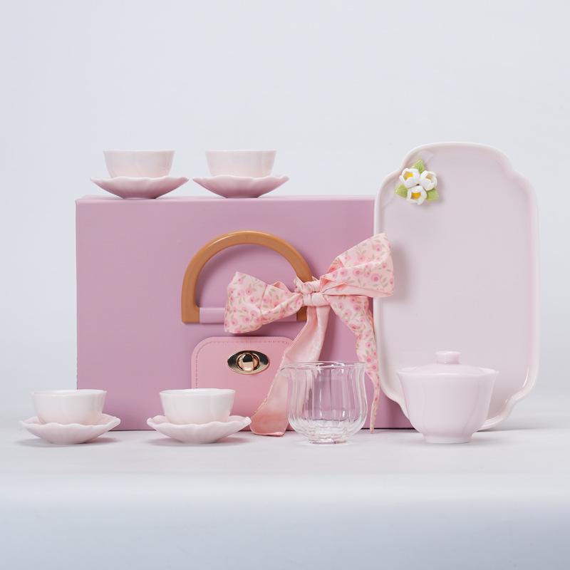 Women s Day Ceramic Aroma Diffuser & Tea Set Souvenir - Customizable Gift for March 8th