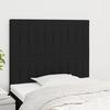 VidaXL Headboards 2 Pcs Black 80x5x78-88 Cm Fabric 3116546