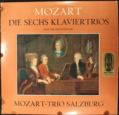 LP Record MOZART, MOZART-TRIO SALZBURG - Die Sechs Klaviertrios HM30172L Harmonia Mundi 1969 Germany Classical Used