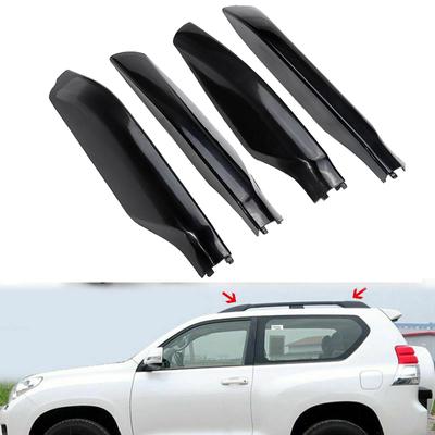Voor Toyota Land Cruiser Prado Fj150 2010-2016 2017 2018 Vervangende zwarte autostyling dakdragerhoes stang rail eindkap 4 stuks