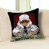 H-Huey-Freeman B-Boondocks Pillow Cases for Bedroom Living Room Sofa Home Decor Polyester Cushion Cover with Zipper