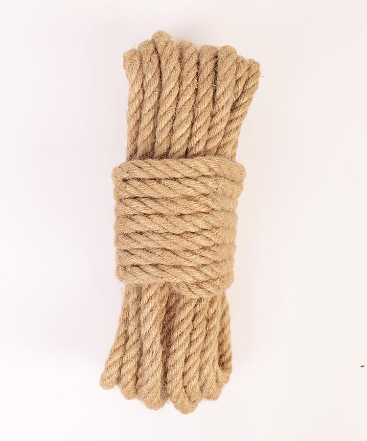Jute Rope for Packaging, Binding, Indoor Art, and Creative DIY (4mm-12mm Diameter)