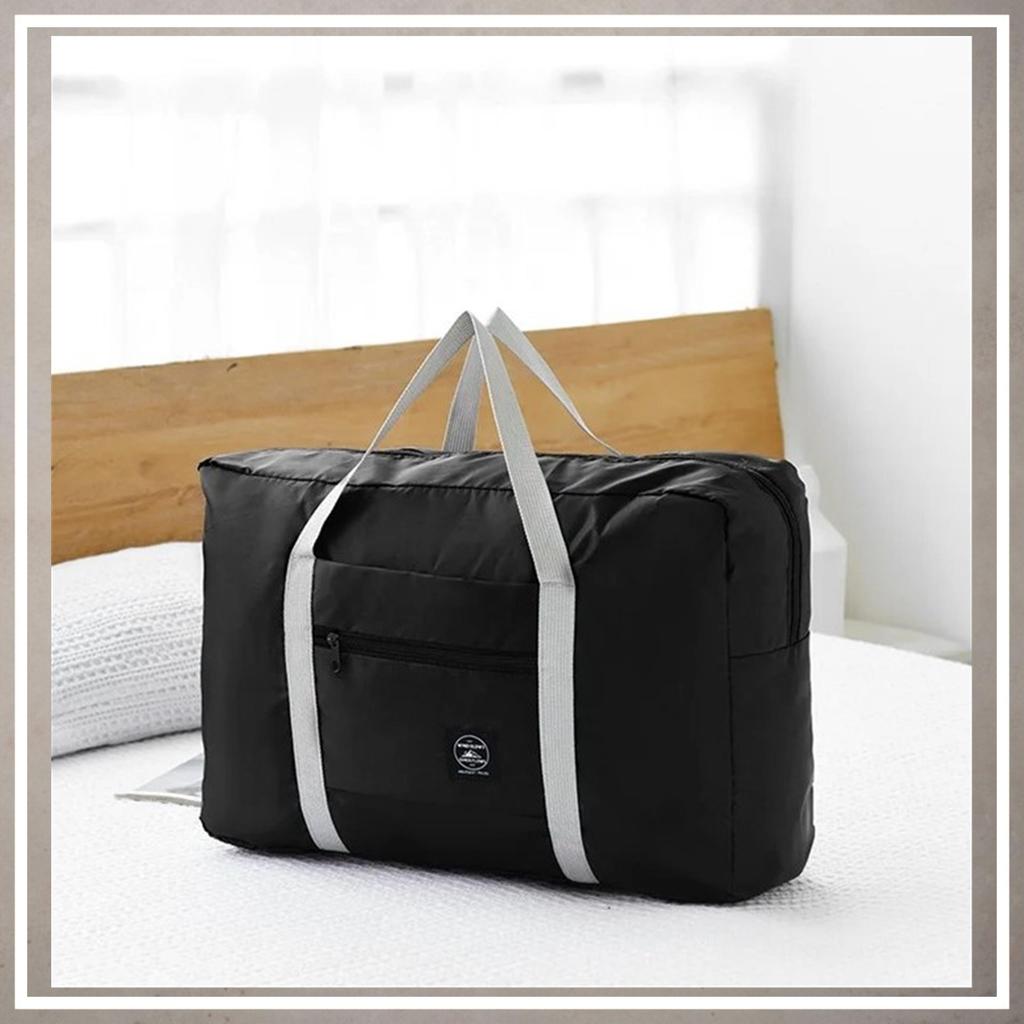 Lightweight, Large, Foldable, Spacious Travel Bag for the Car, BLACK
