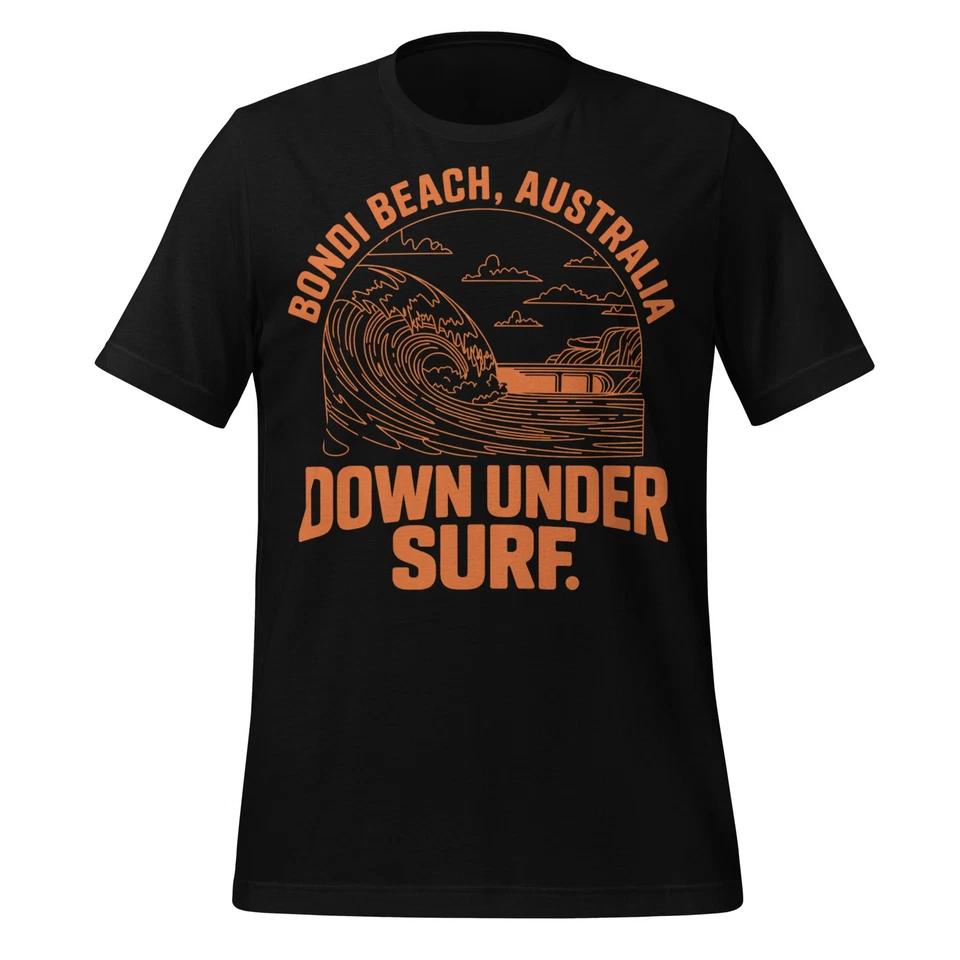 

Bondi Beach Australia T-Shirt Down Under Surf Graphic Unisex Ocean Tee M