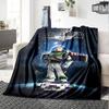 Buzz Lightyear Adventure Flannel Blanket Super Soft Warm Cozy Blanket For Sofa Bed Office Travel Allseason Home Decor Gift