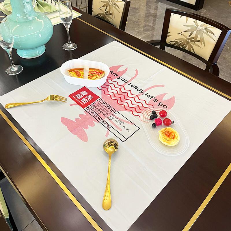 

Lobster Print Disposable Plastic Tablecloth