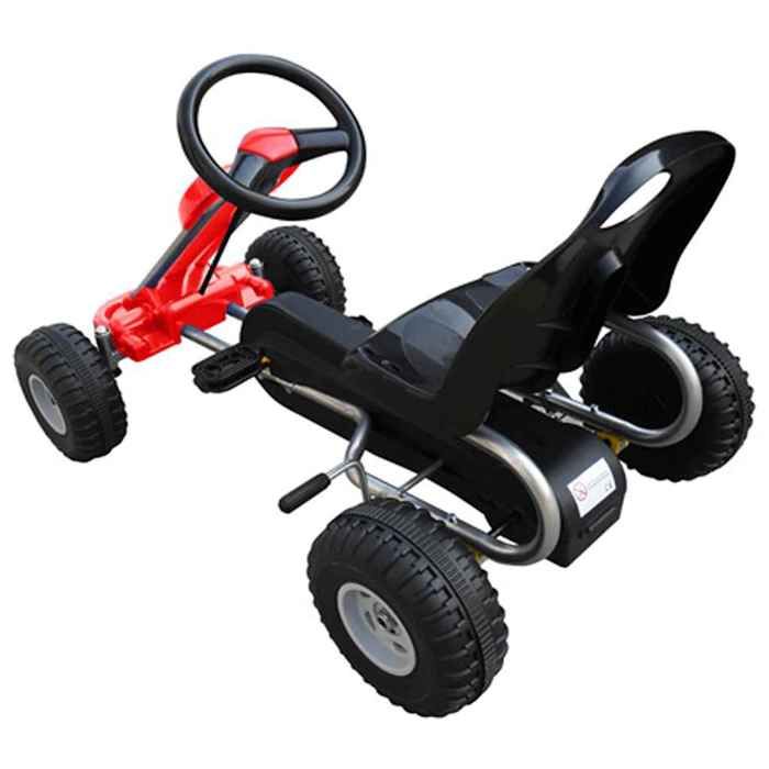 Pedal Go-Kart - VIDAXL - Red - For Children Aged 3 To 5 Years - Oscillating Axle