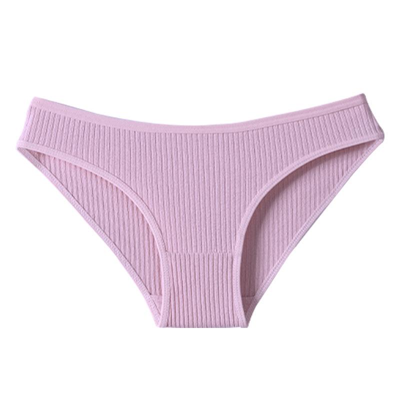 Set de 7 Piezas Bragas Rayadas para Mujer Ropa Interior Femenina Cintura Baja Algodón Sexy Lisas Ropa Interior Femenina Lencería S-XXL