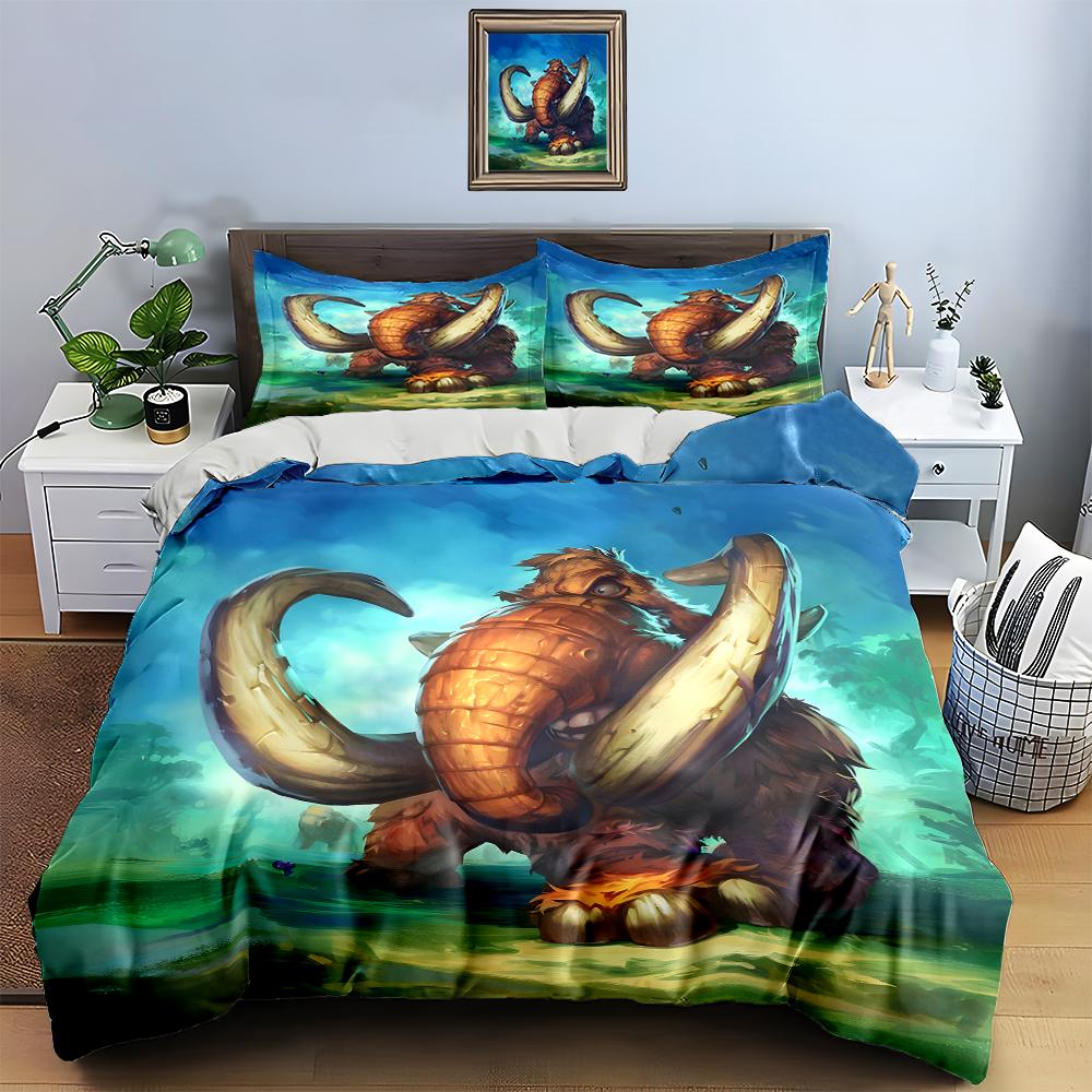 Majestic Woolly Mammoth. Bedding Duvet Cover Sets Duvet Covers Pillowcases Gifts (1 * Duvet Cover 2 * Pillowcases, Without Duvet Insert)