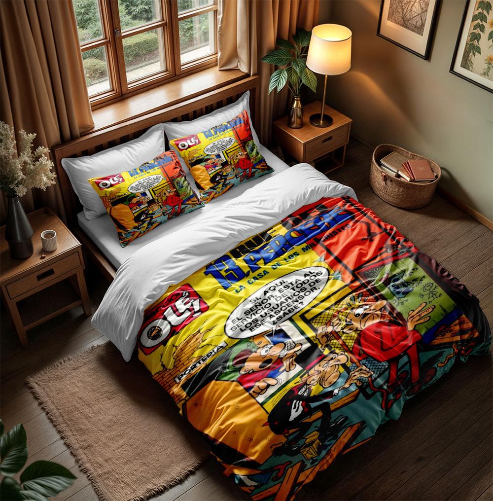 Set Copripiumino con Stampa Cane Maculato Pimpa senza lenzuolo King Queen Matrimoniale Completo Singolo Set Biancheria da Letto