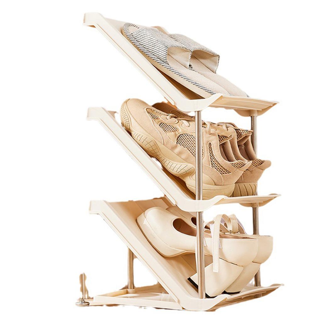 Slant Shoe Storage Stand Space Saving Multilayer Shoe Rack Organizer Small Footwear Shoes Shelf