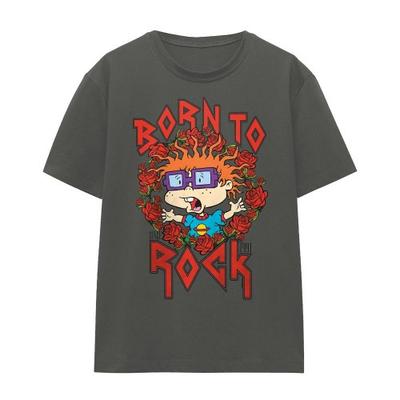Camiseta Unissex Adulto Rugrats Chucky Nasceu Para Rockar