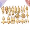 Stainless Steel Tropical Fish Goldfish Pendant Charm for DIY Jewelry.